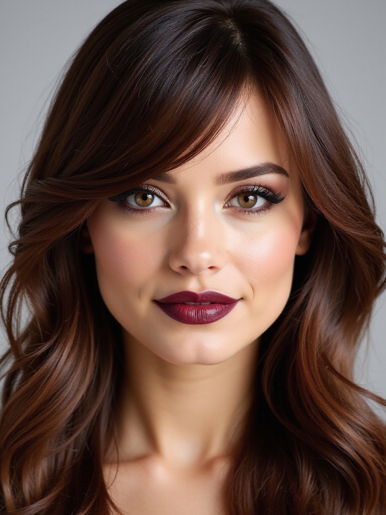 soft face framing side bangs