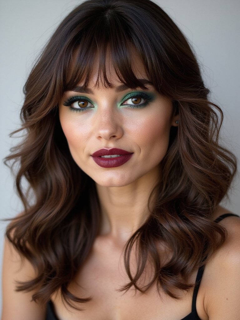 soft face framing textured waves