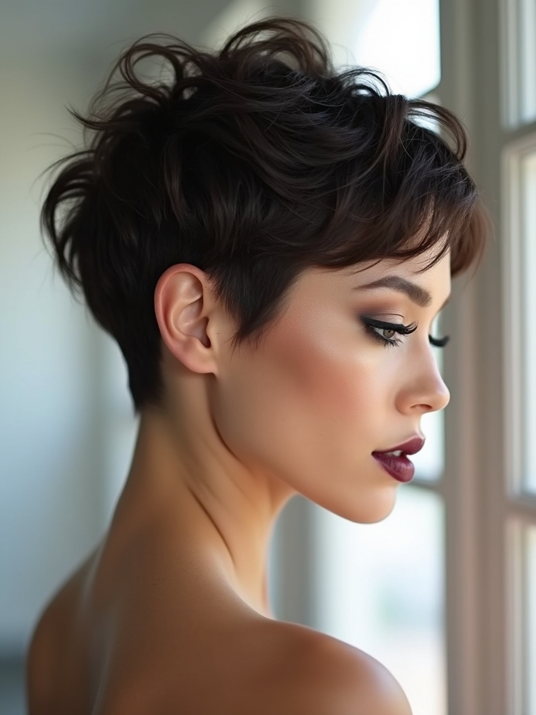 soft feathered airy crop