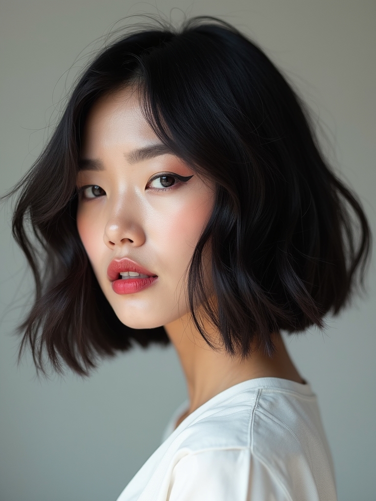 soft feathered modern hime