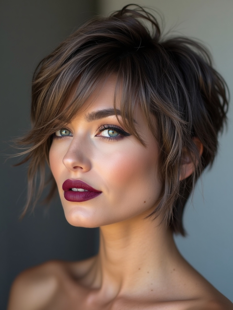 soft graduated layers micro mullet