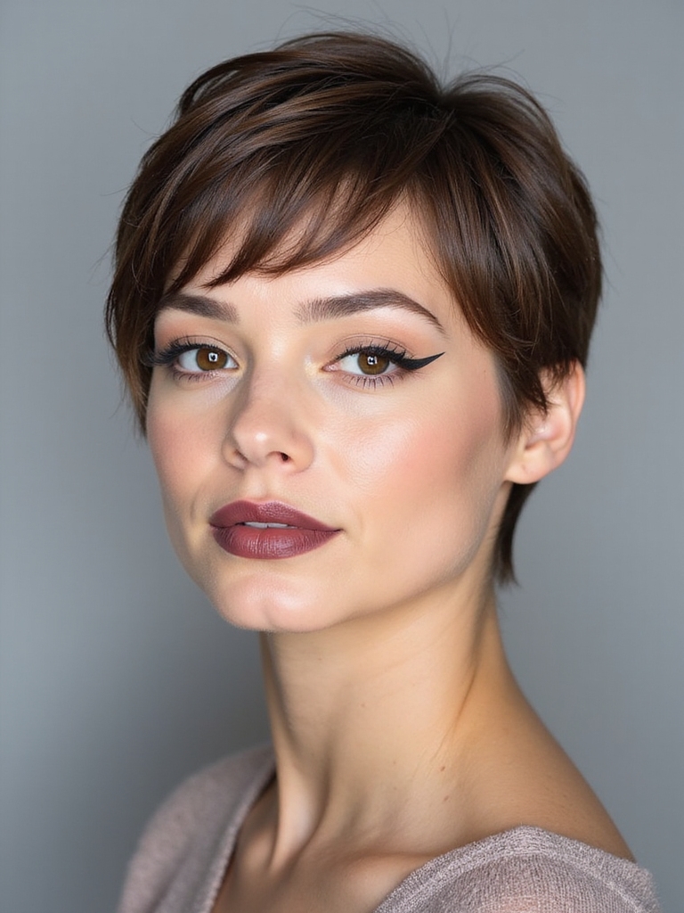 soft layered classic pixie