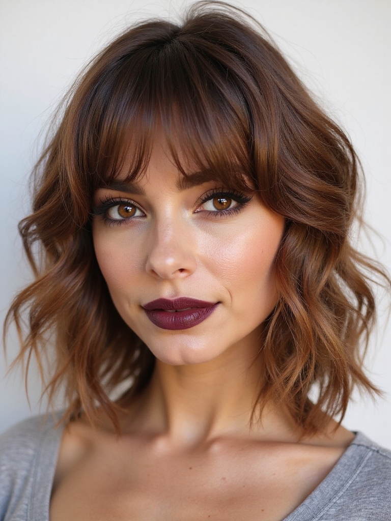soft layered wavy shag