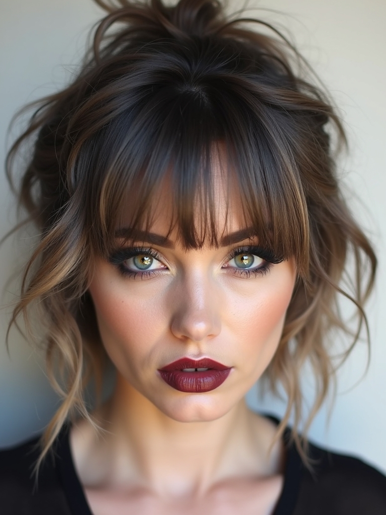 soft layered wolf cut