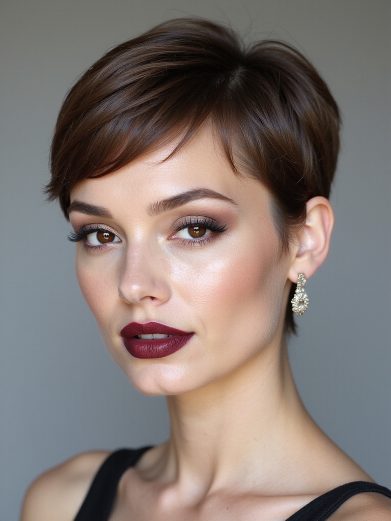 A soft pixie with a subtle undercut