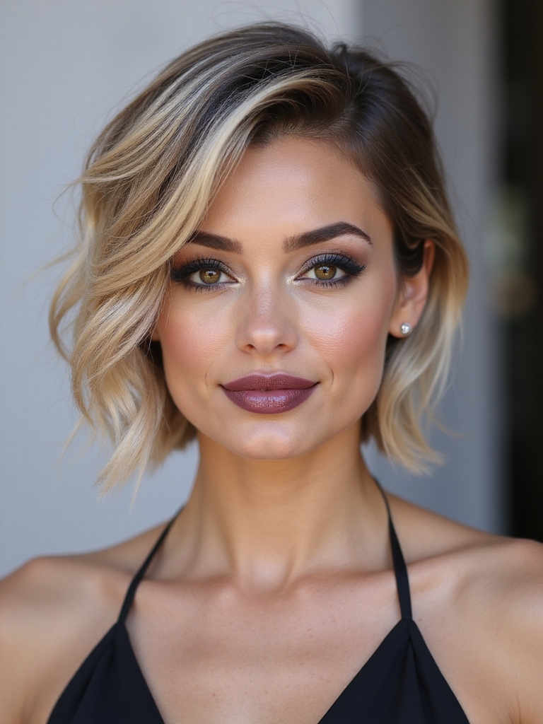 soft tapered pixie bob growout
