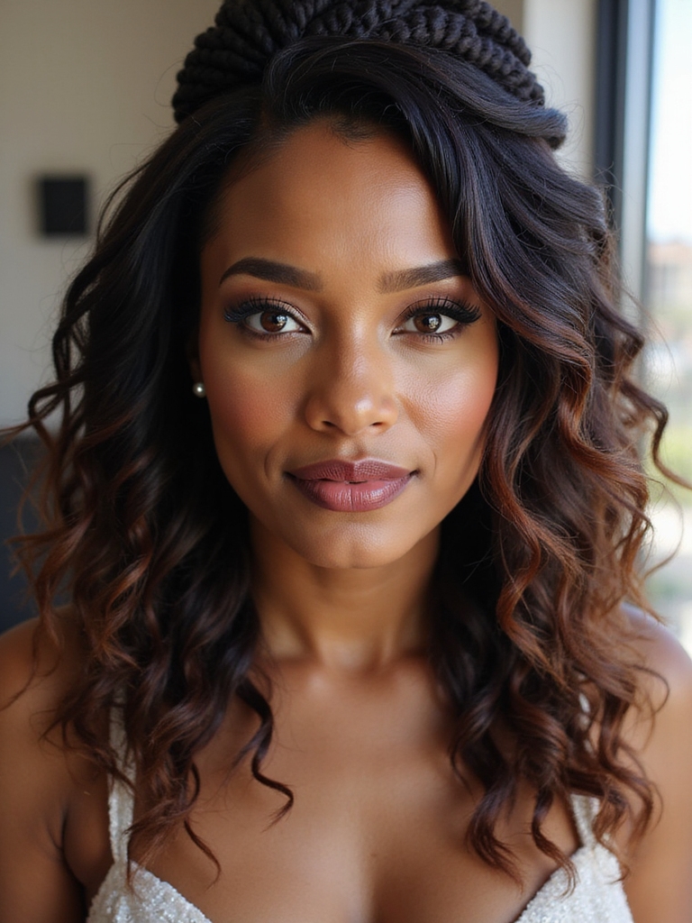 soft voluminous sisterlocks styles
