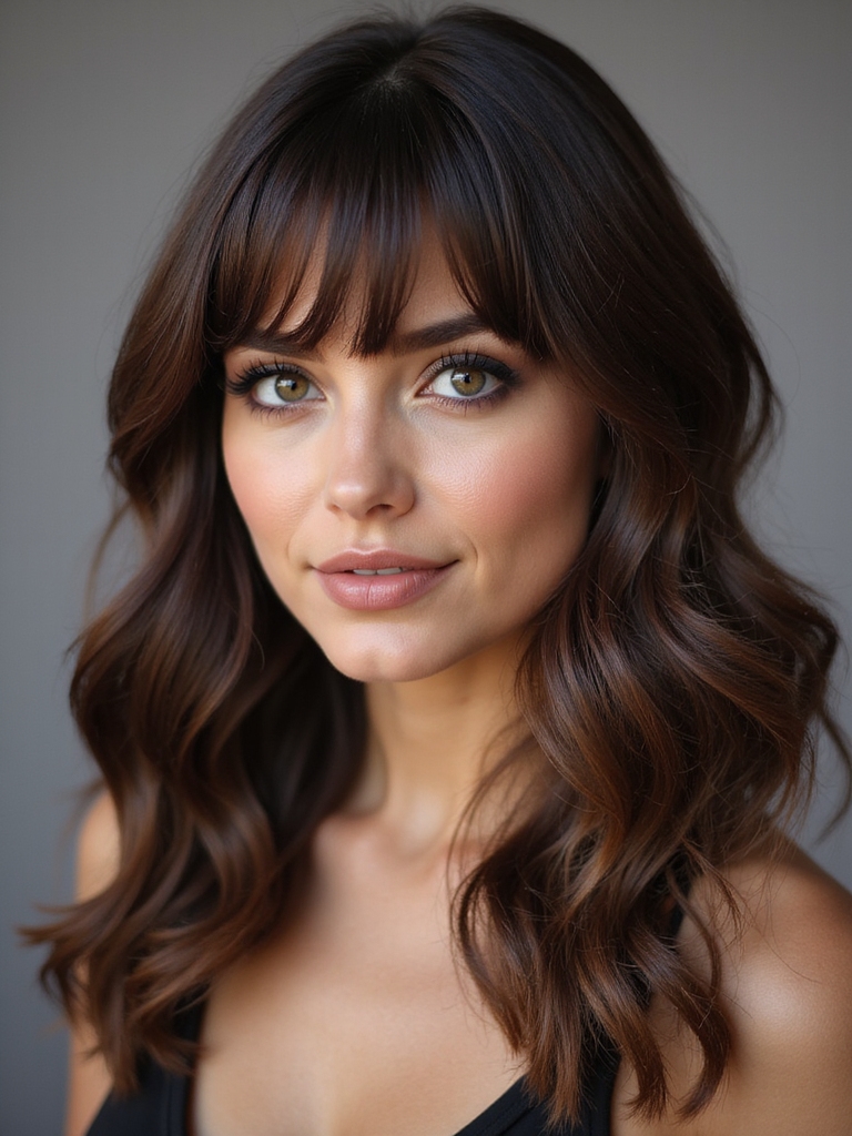 soft wispy curtain bangs