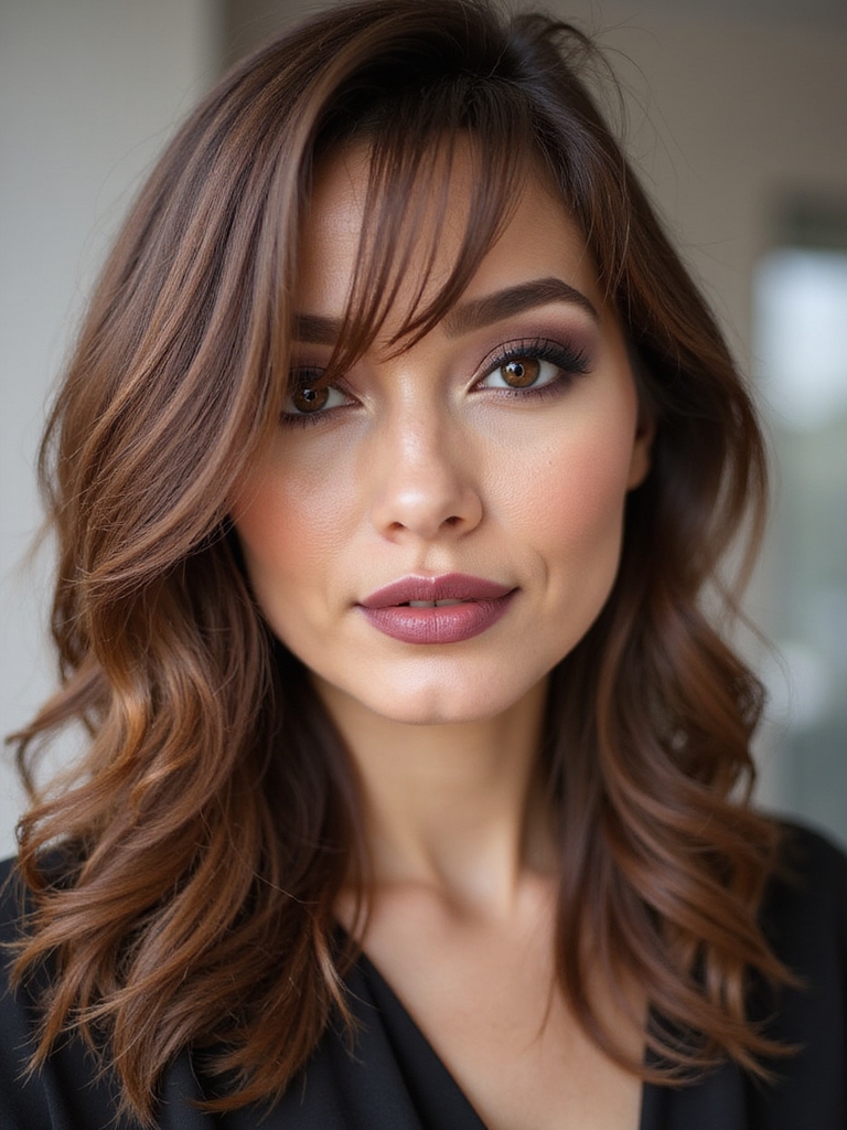 soft wispy side bangs