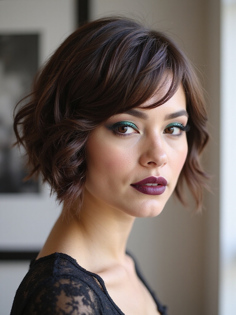 Undercut stacked bob