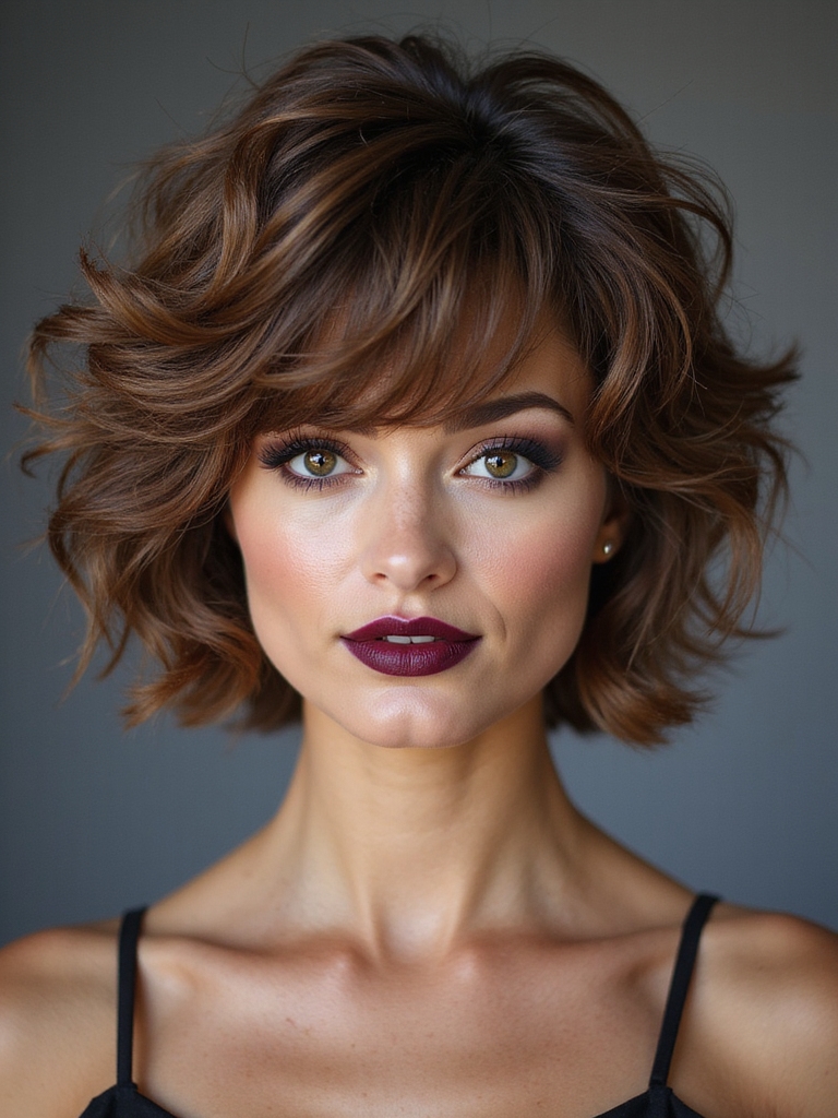 stacked voluminous wolf cut