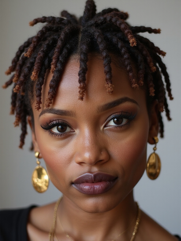 styled loc cuffs beads