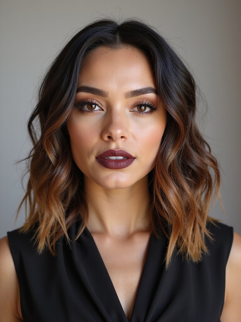 An ombre braided bob