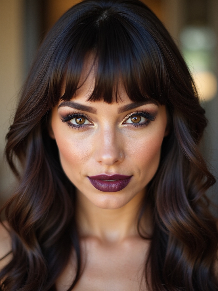 sulfate free glossy frizz free bangs