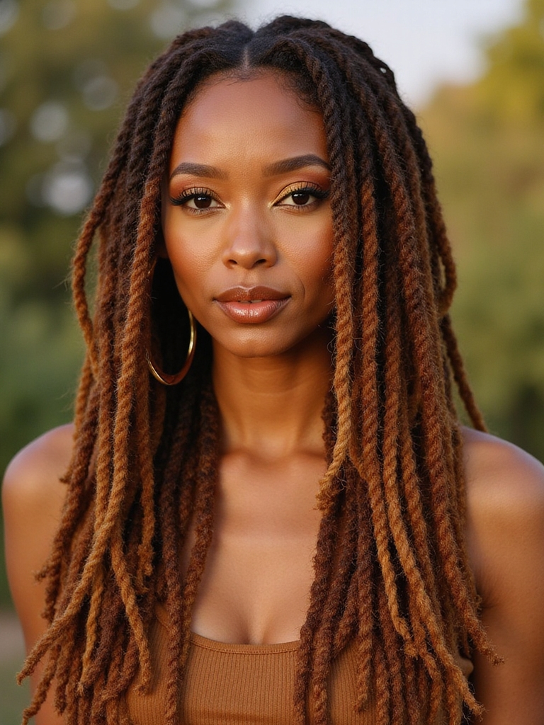 sunlit soft honeyed coils