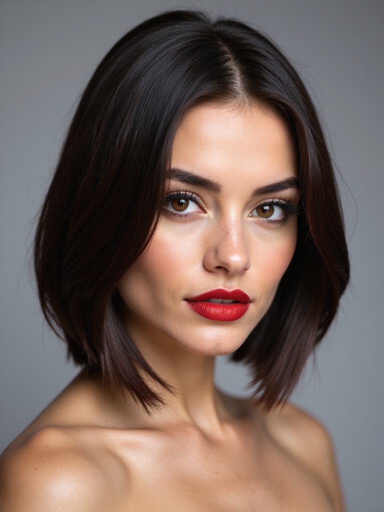 Adapting a shoulder-length bob for straight, wavy, curly, and coily hair