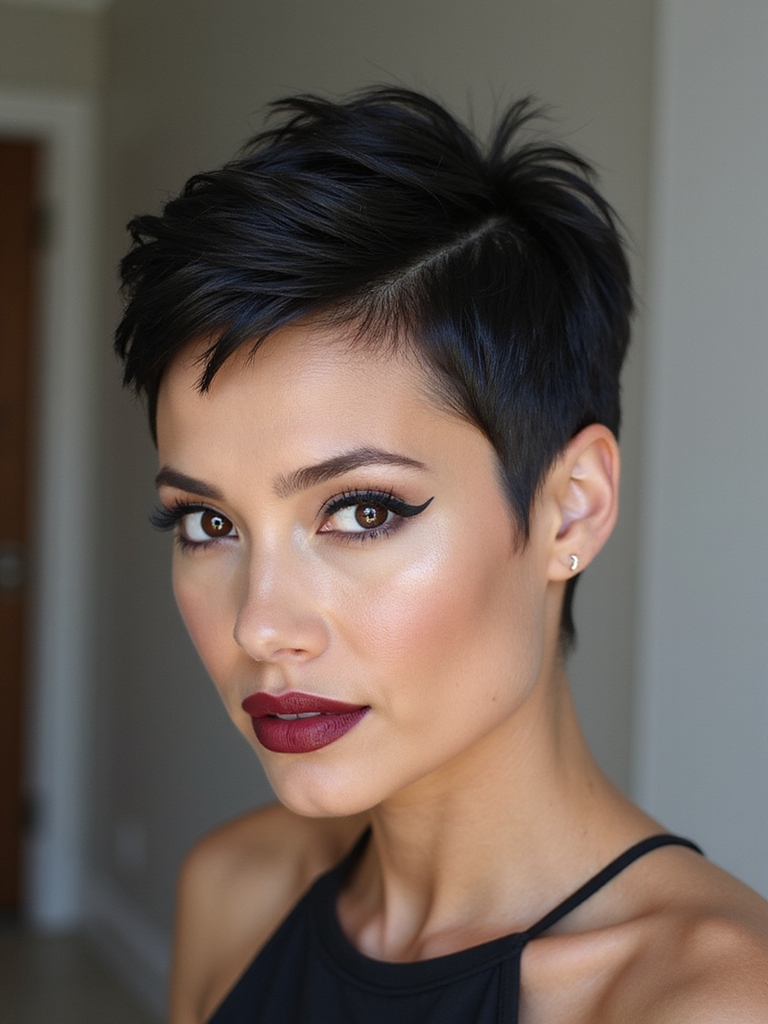 tapered nape sharp edges