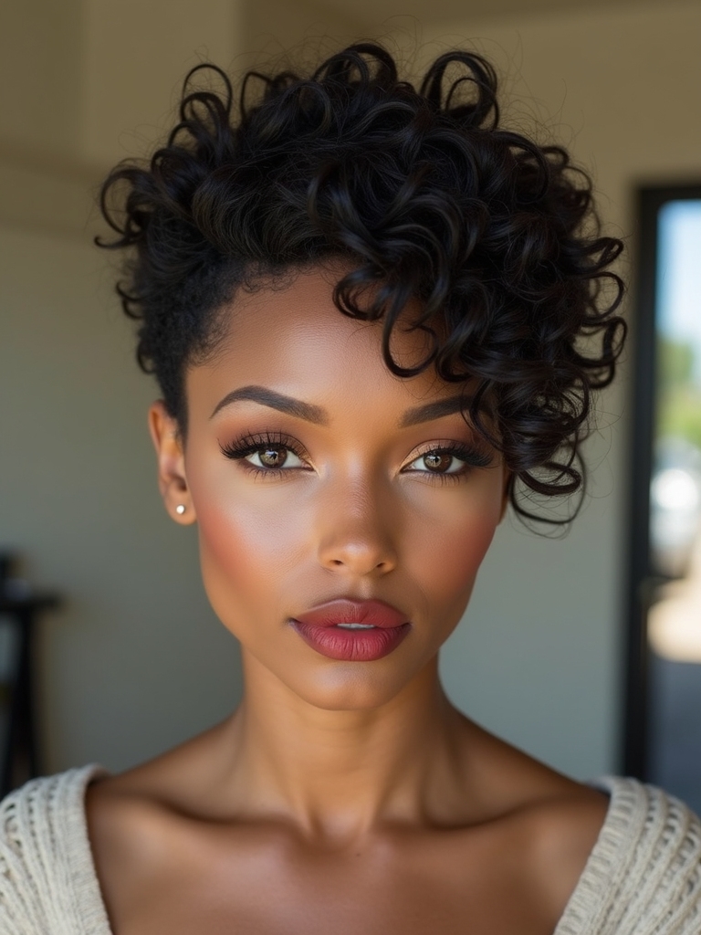 tapered sided springy textured crop