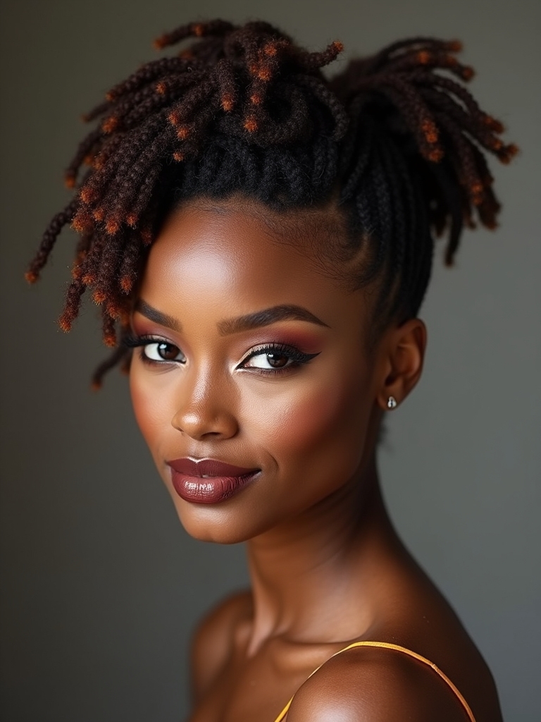 tapered undercut short locs