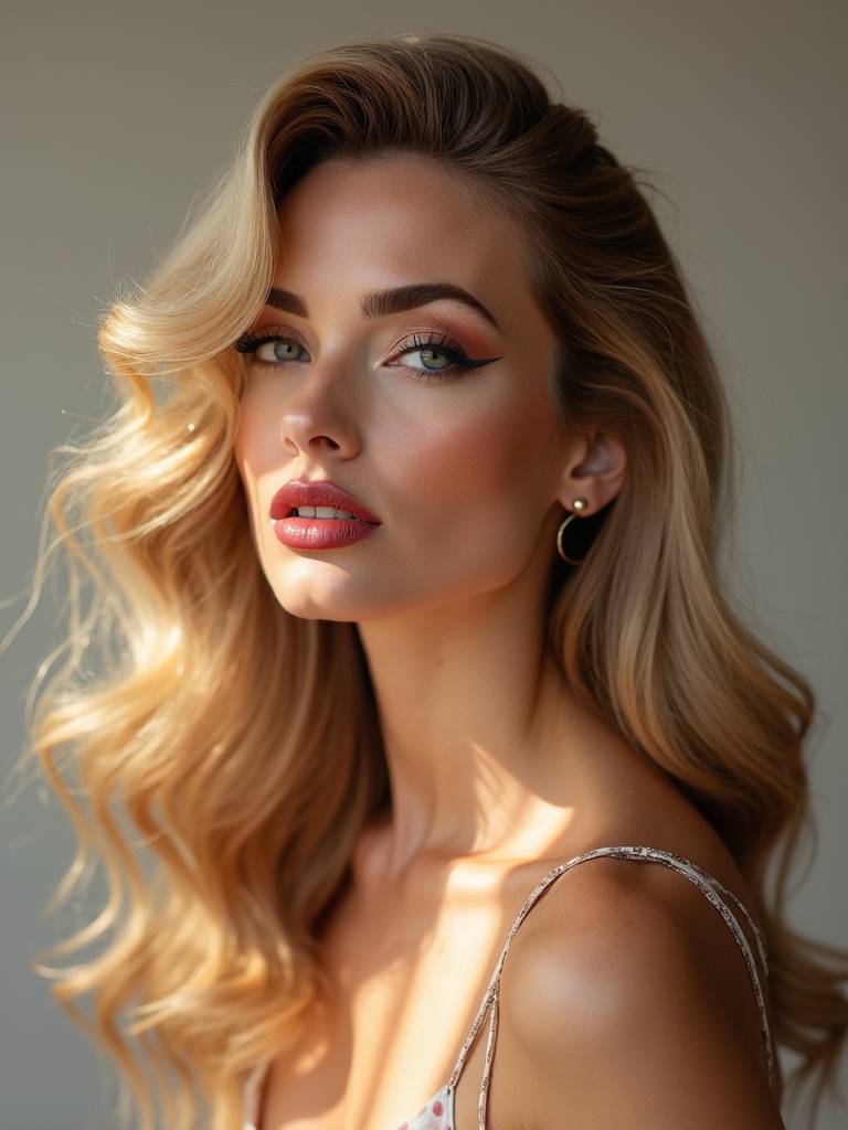 teased crown with seamless layers