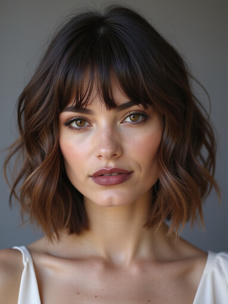 Textured lob piecey curtain