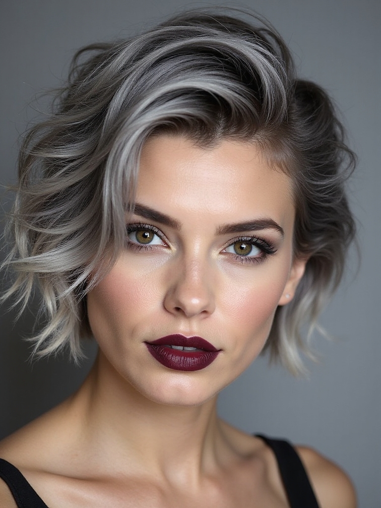 textured shaggy wolf cut