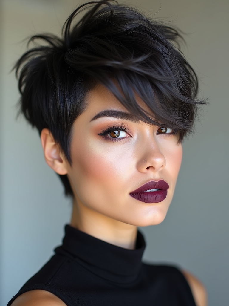 tousled pixie bedhead texture