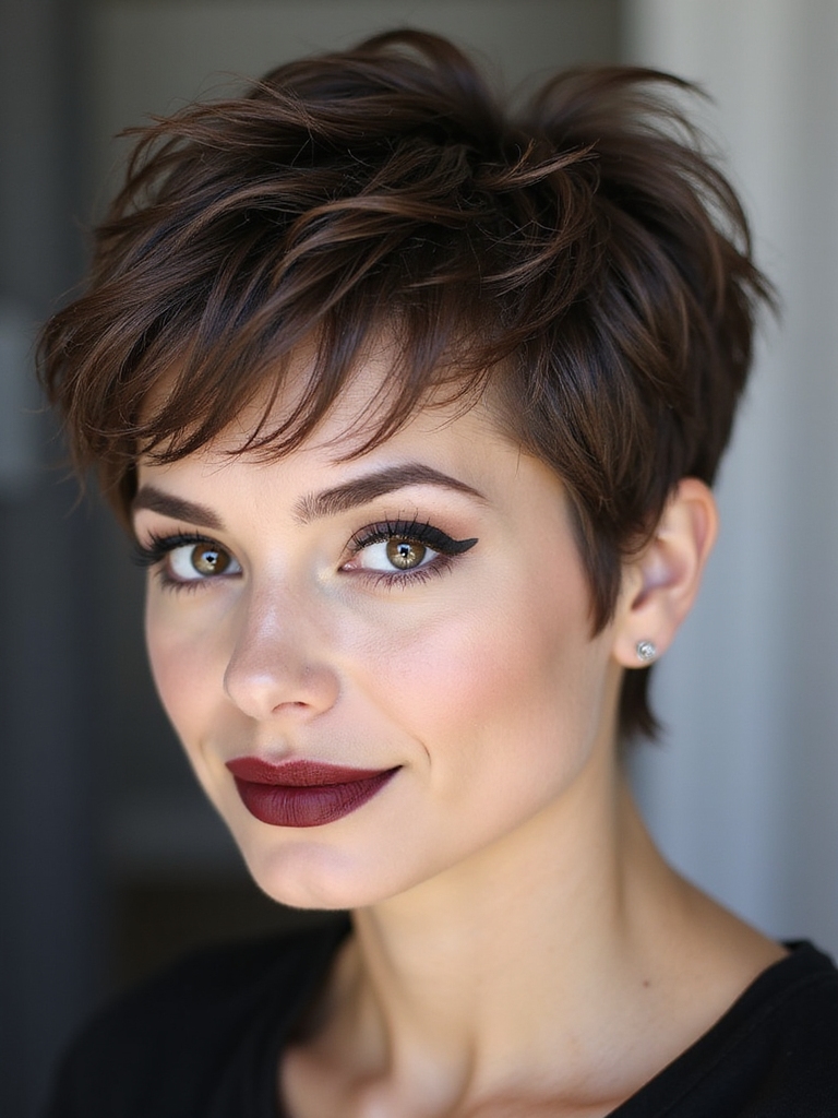 tousled pixie with lift