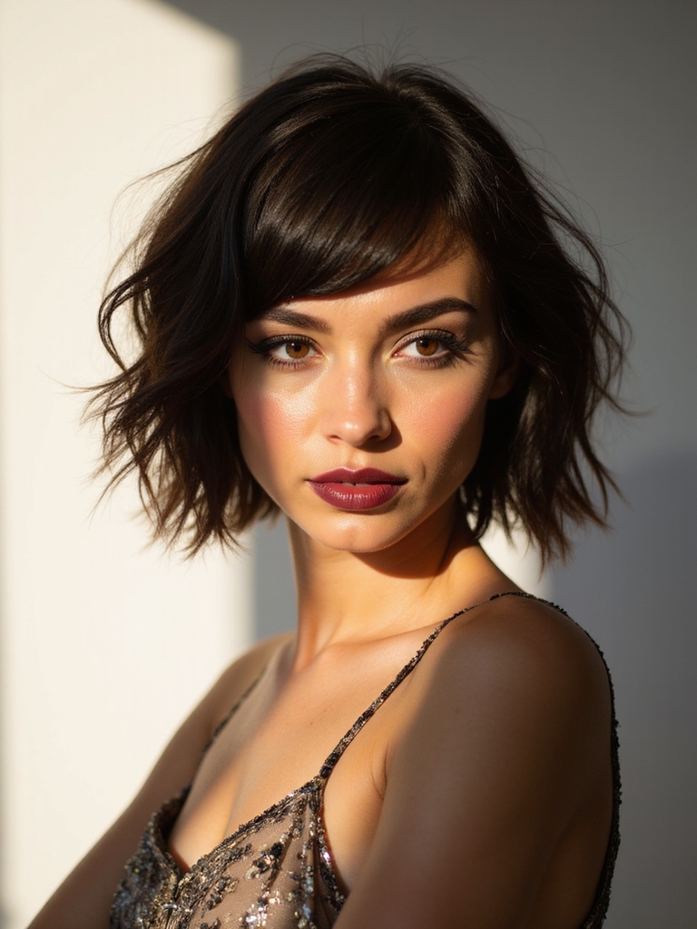 A collection of bold trendsetting wolf cut looks