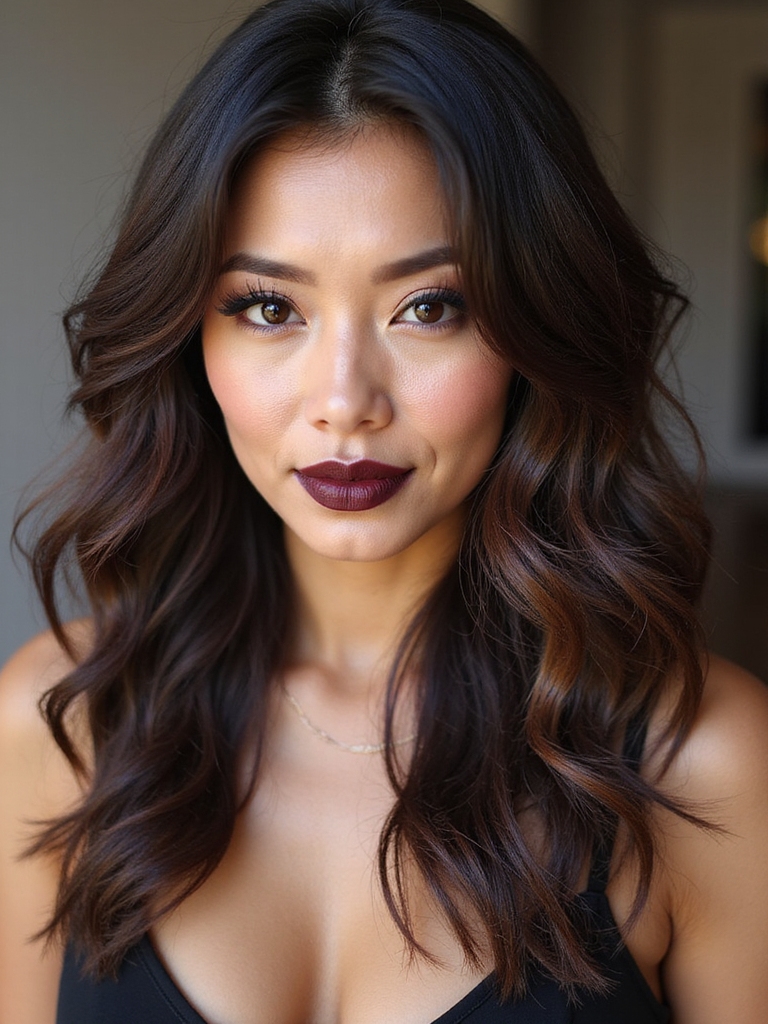 tousled wavy wolf cut