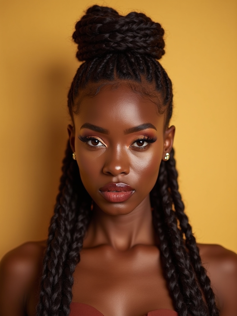twisted secure sleek medium locs