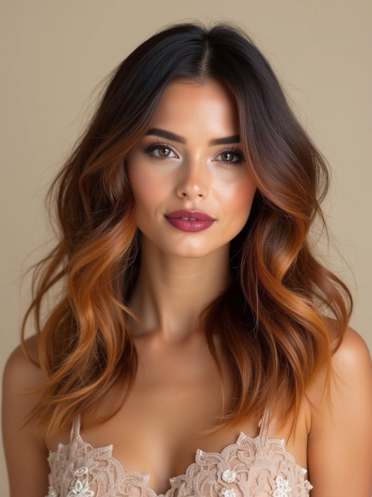 u shaped feathered midlength haircut