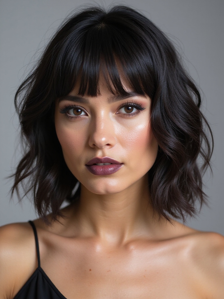 ultra light feathery fringe lob