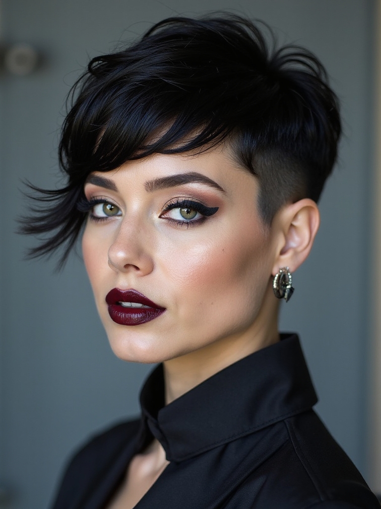 undercut pixie with edge