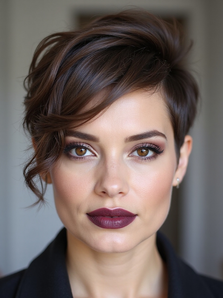 undercut pixie with volume