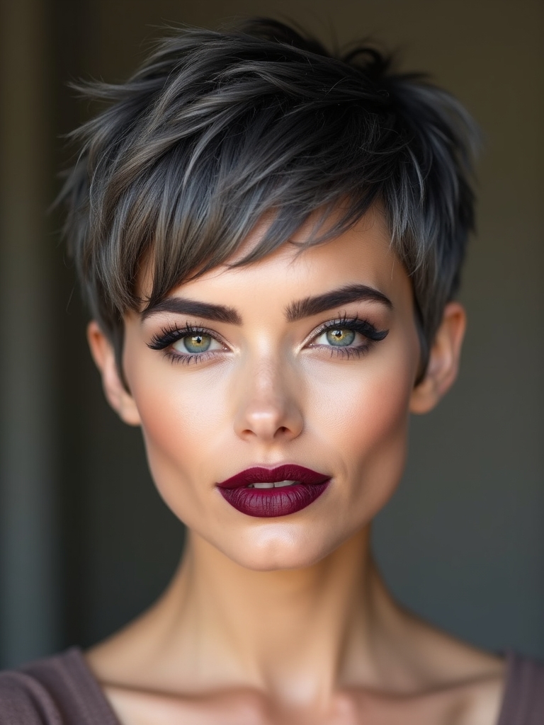 undone choppy pixie texture