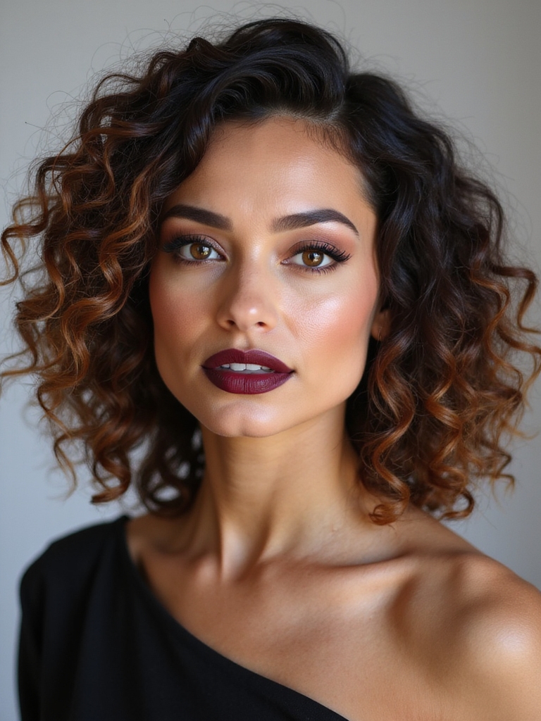 v cut long graduated layers