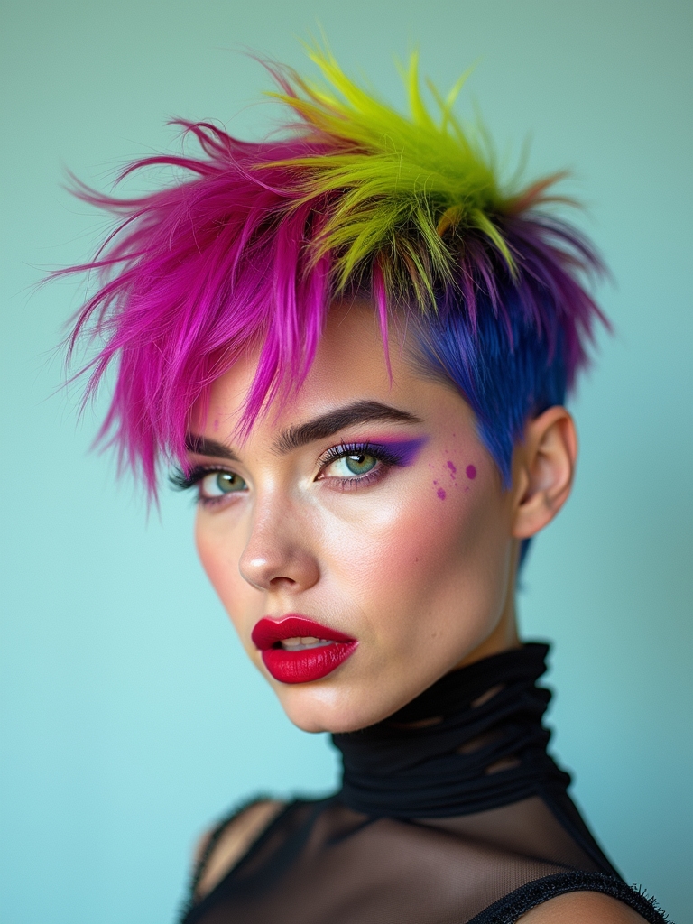 vibrant neon pixie maintenance