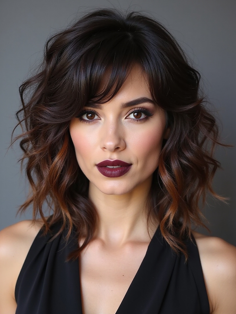 voluminous crown with fringe
