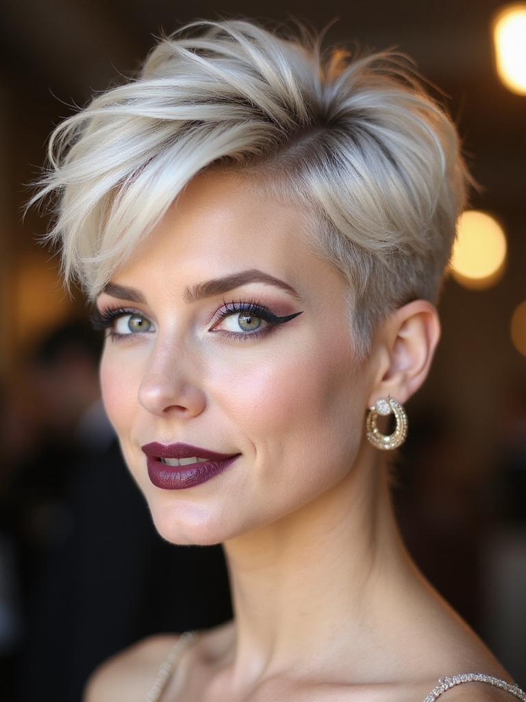 voluminous textured pixie cuts