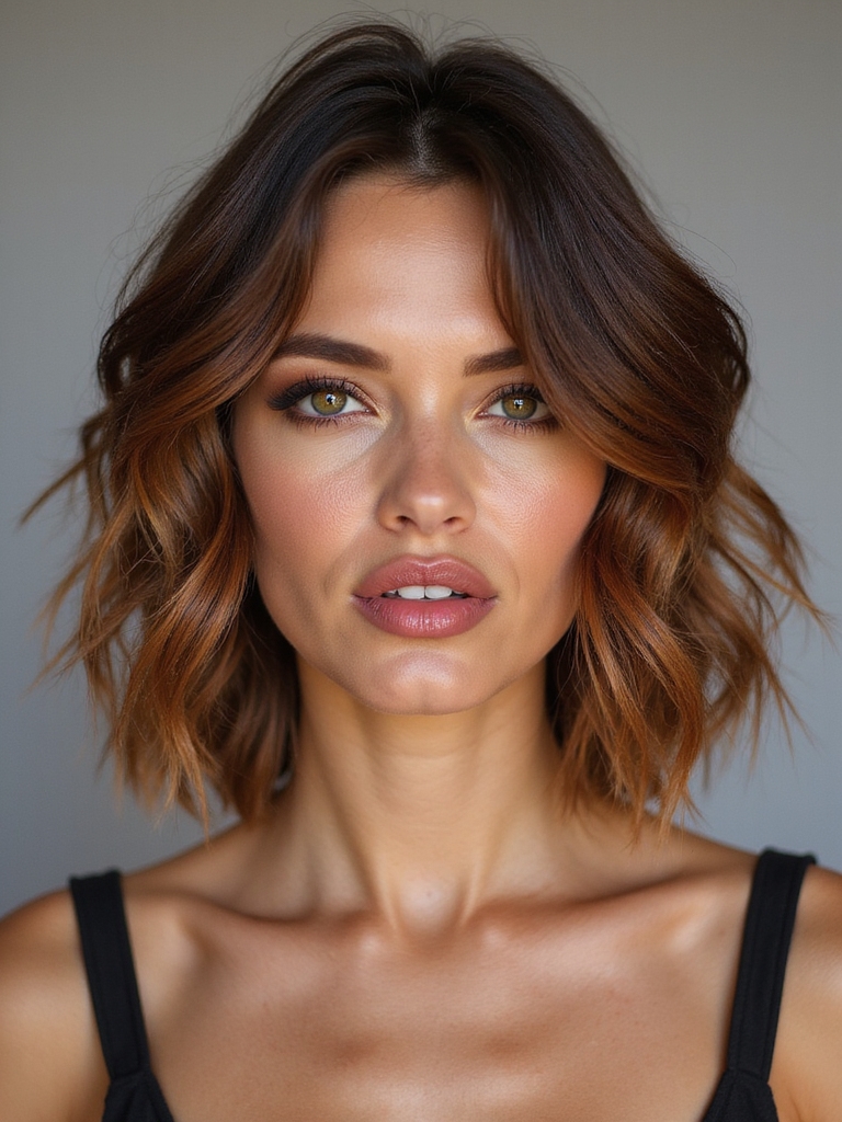 wavy airy razored bob