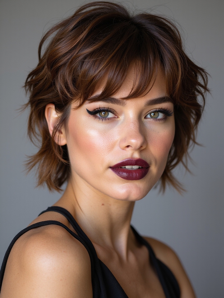 Wavy long pixie