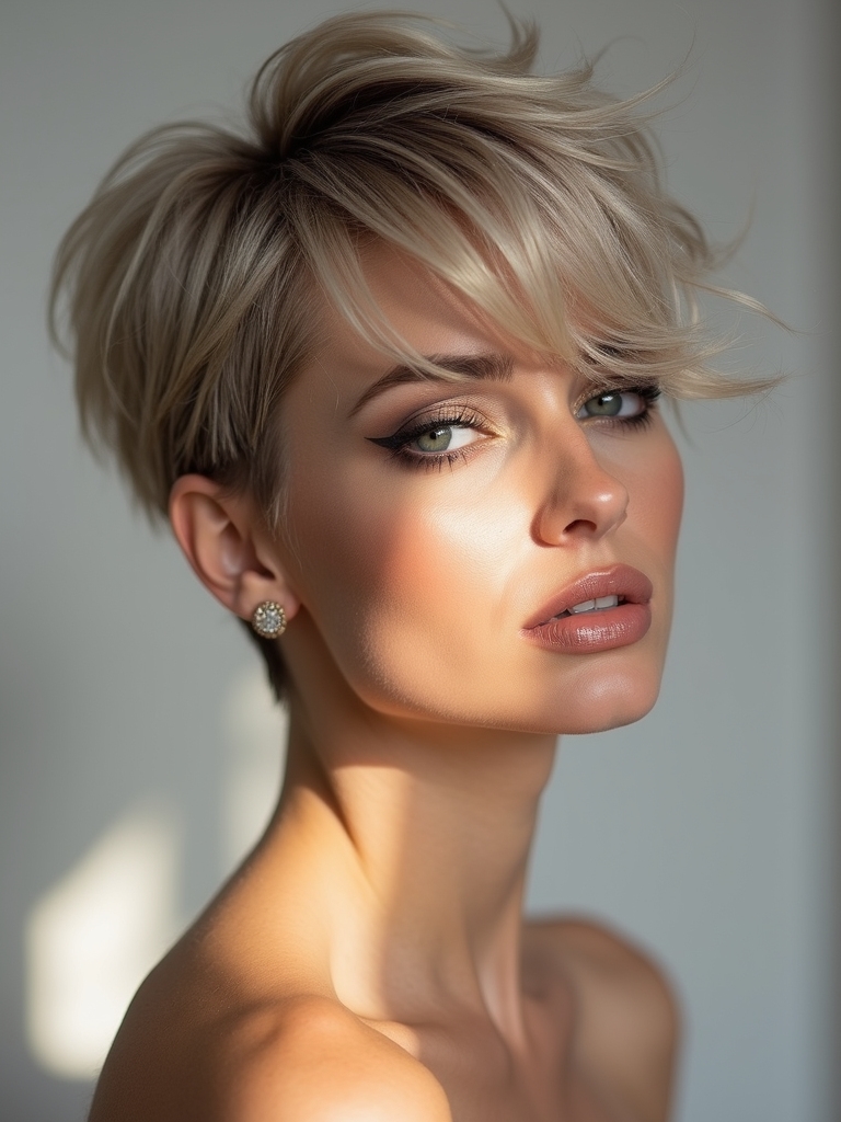 weightless layered wolf cut