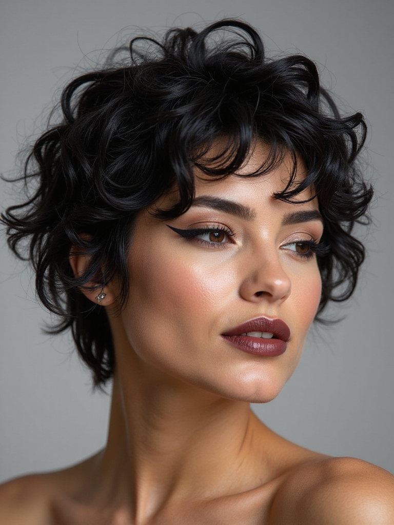 wet look gel cast curls