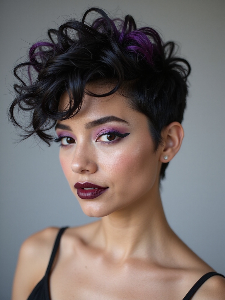 wild curls sculpted undercut