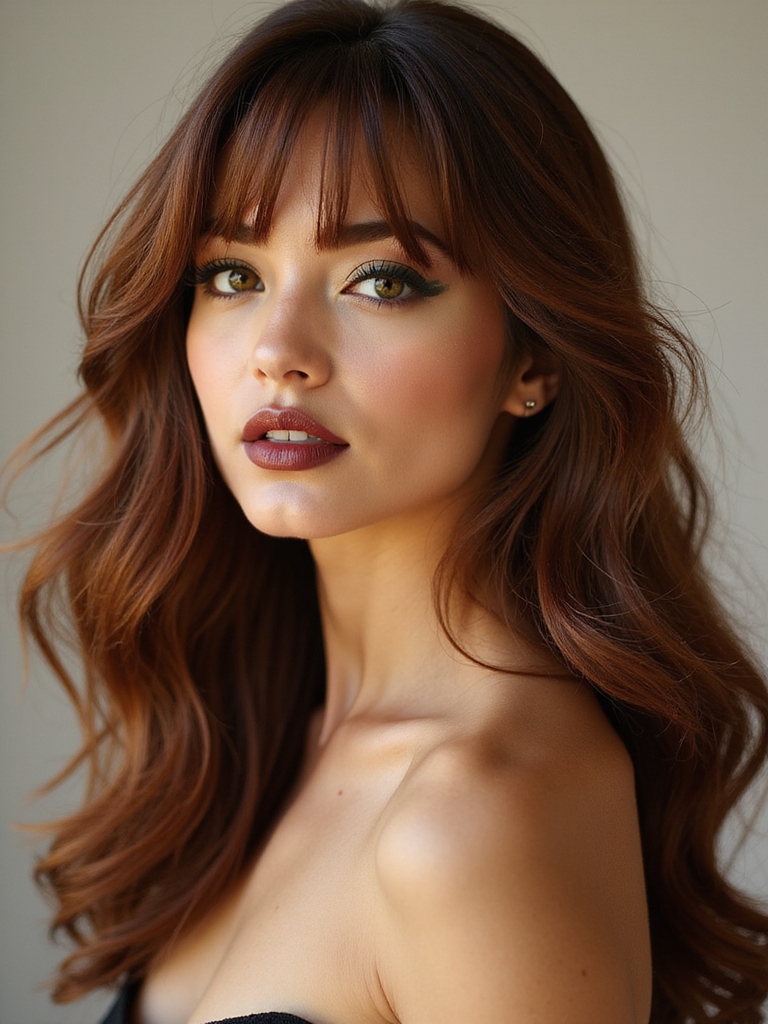 wispy airy feathered curtain fringe