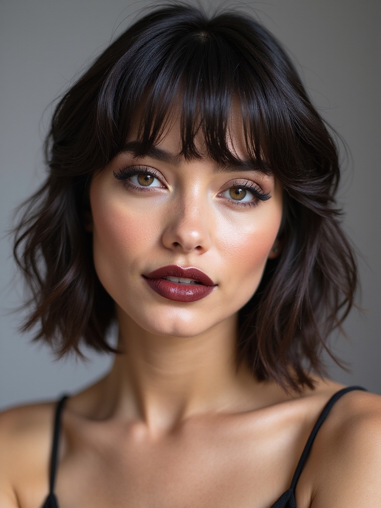 wispy bangs with tendrils