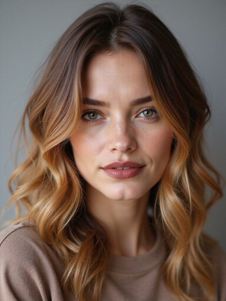 wispy layered face framing curtains