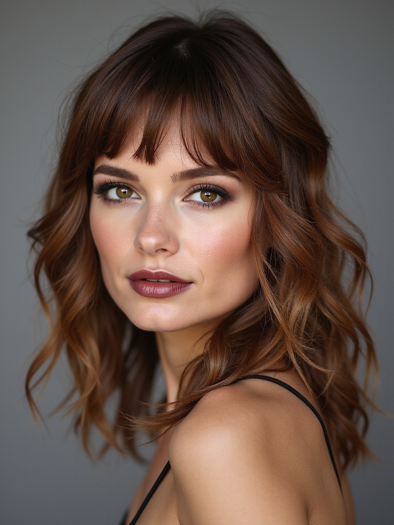 wispy see through fringe shag