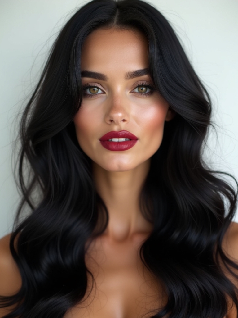 wolf cut with face frames